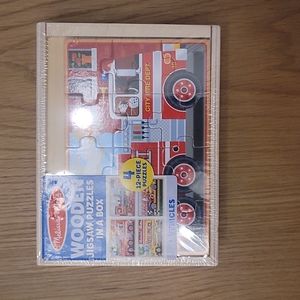 Melissa and Doug wooden vehicles puzzle